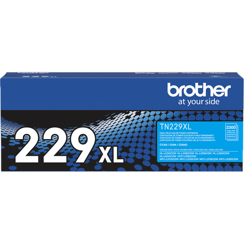 Brother TN229XLC High-Yield Toner (Cyan)