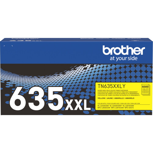 Brother Genuine Super High Yield TN635XXL Toner (6500 Page Yield Yellow)