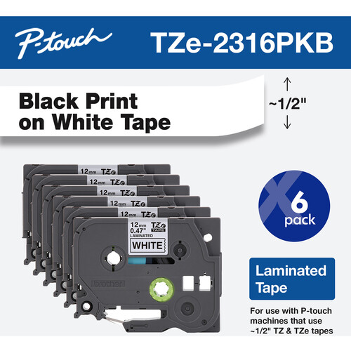 Brother TZe231 Laminated Tape for P-Touc