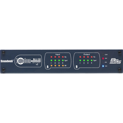 BSS Audio BLU-50v2 4x4 Signal Processor with BLU Link
