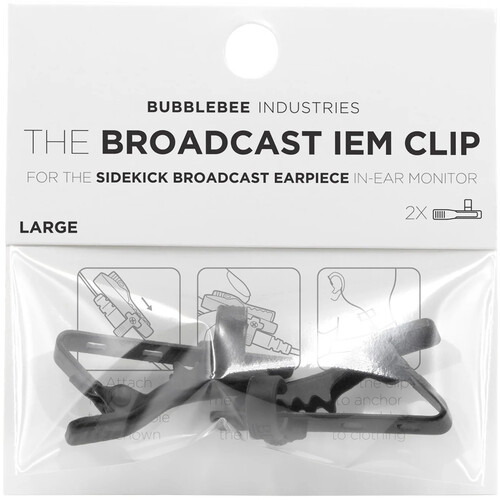 Bubblebee Industries The Broadcast IEM Clip (2-Pack Large)