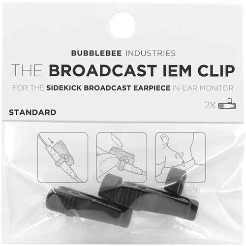 Bubblebee Industries The Broadcast IEM Clip (2-Pack Standard)
