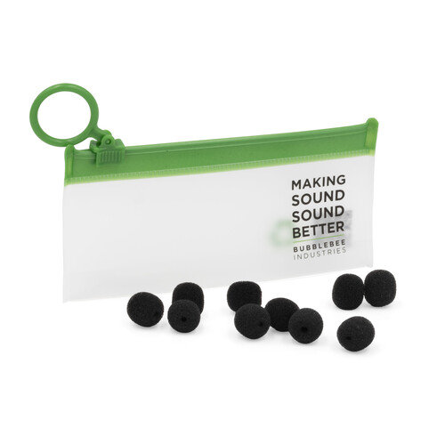 Bubblebee Industries The Microphone Foam for Lavalier Mics Pop Filter (Small Black 10-Pack)