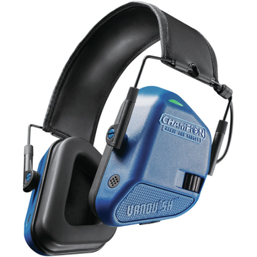 Champion Vanquish Electronic Hearing Protection Ear Muffs (Blue)