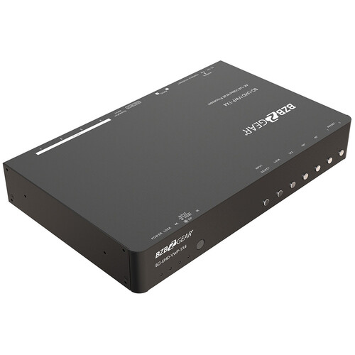 BZBGEAR 4-Port 4K 60 Hz Video Wall Processor with Scaler Audio and 1x3 / 1x4 / 2x2 / 4x1 Layout
