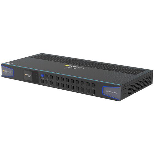 BZBGEAR 16x16 UHD 8K HDMI 2.1 Matrix Switcher with Downscaling & Audio De-Embedder