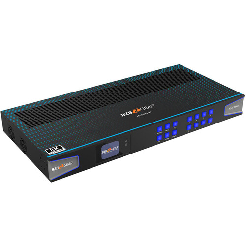 BZBGEAR 8x8 8K60 HDMI 2.1 Matrix Switcher with Scaler and Audio De-Embedder