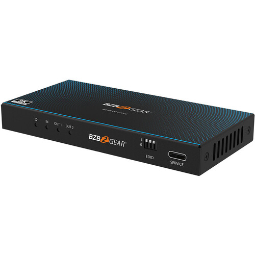 BZBGEAR 1x2 UHD 8K HDMI 2.1 48 Gb/s Splitter with Audio De-Embedder