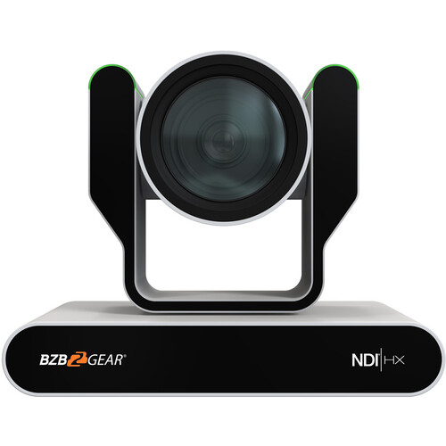 BZBGEAR Live Streaming 4K NDI PTZ Camera with Tally Lights & 25x Optical Zoom (White)