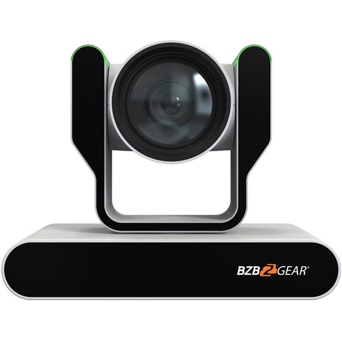 BZBGEAR Live Streaming HD PTZ Camera with Auto-Tracking Tally & 12x Zoom (White)