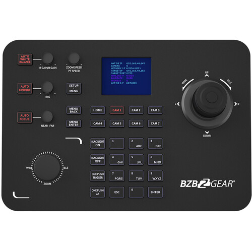 BZBGEAR Universal Advanced PTZ IP/RS-232/422 Controller with Joystick (3rd Gen)