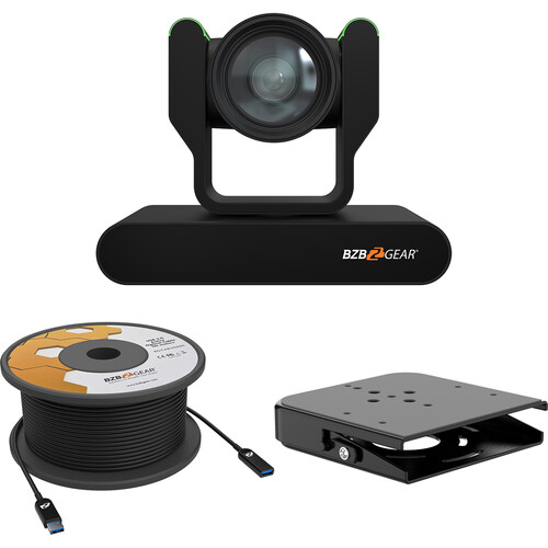 BZBGEAR ADAMO HD 30x PTZ Camera Kit with Ceiling Mount and 33' USB 3.0 Cable (Black)