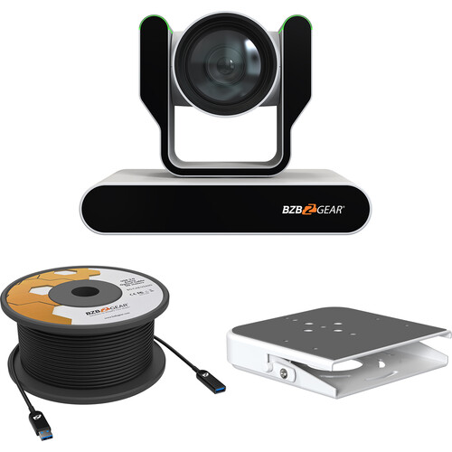 BZBGEAR ADAMO HD 12x PTZ Camera Kit with Ceiling Mount and 33' USB 3.0 Cable (Black)