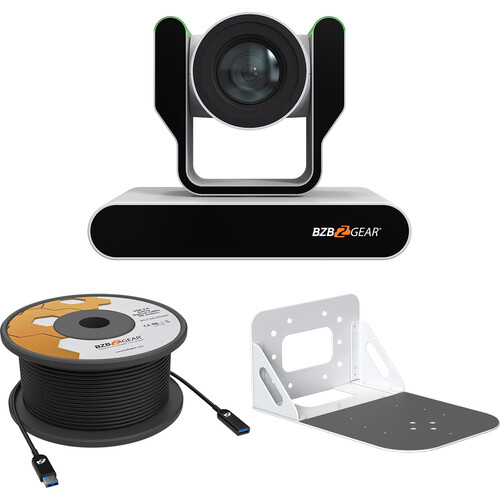 BZBGEAR ADAMO HD 30x PTZ Camera Kit with Wall Mount and 33' USB 3.0 Cable (Black)