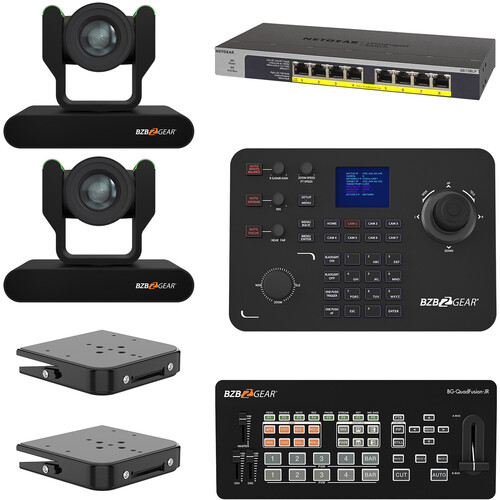 BZBGEAR ADAMO HD Live Streaming Kit with Controller Switches & Ceiling Mount (Black)