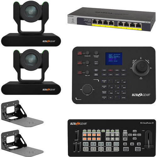BZBGEAR ADAMO HD Live Streaming Kit with Controller Switches & Wall Mount (Black)