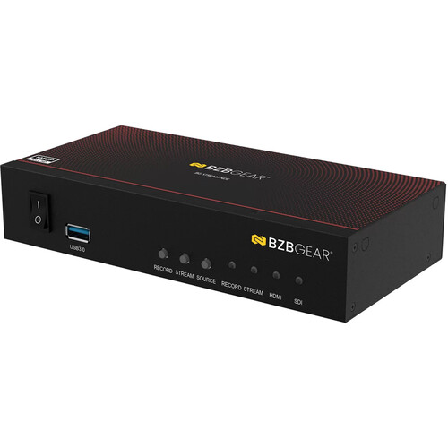 BZBGEAR 1-Channel SDI/HDMI Encoder/Decoder/Recorder with USB 3.0 (NDI Ready)