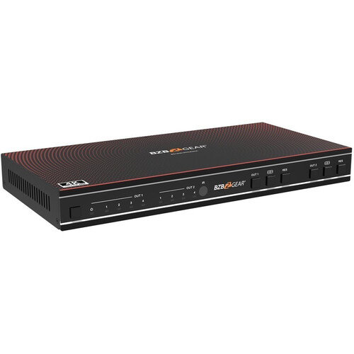 BZBGEAR 4x2 4K60 Multiviewer with Seamless Switcher and Audio De-Embedder