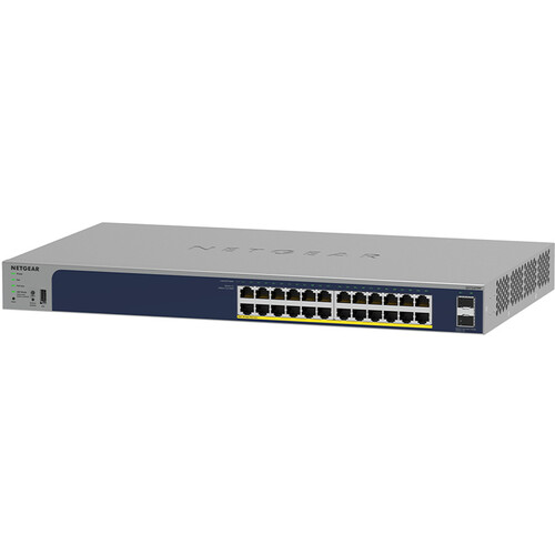 BZBGEAR Netgear GS724TPP 24-Port Gigabit PoE+ Managed Network Switch (380W)