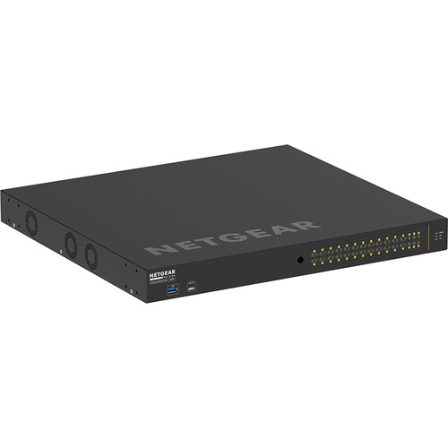 BZBGEAR Netgear AV Line M4250-26G4XF-POE+ 26-Port Gigabit PoE+ Compliant Managed Switch (TAA Compliant)