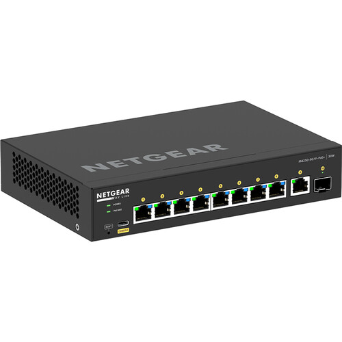 BZBGEAR Netgear AV Line M4250-9G1F-PoE+ 9-Port Gigabit PoE+ Compliant Managed Switch
