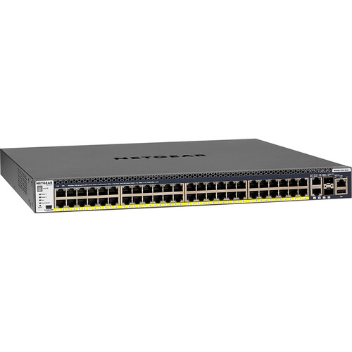 BZBGEAR Netgear M4300-52G-PoE+ 48-Port Gigabit PoE+ Compliant Managed Network Switch (860W)