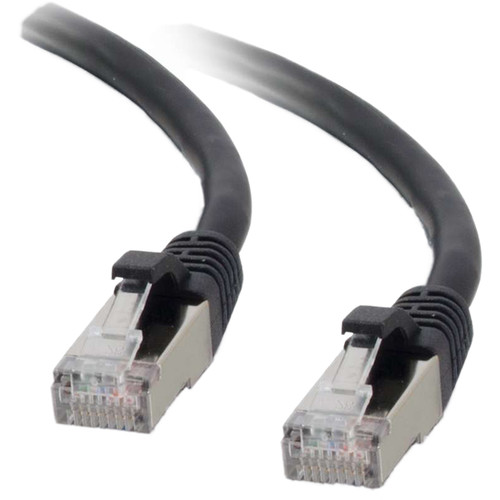 C2G CAT6 Snagless Shielded STP Ethernet Network Patch Cable (2' Black)