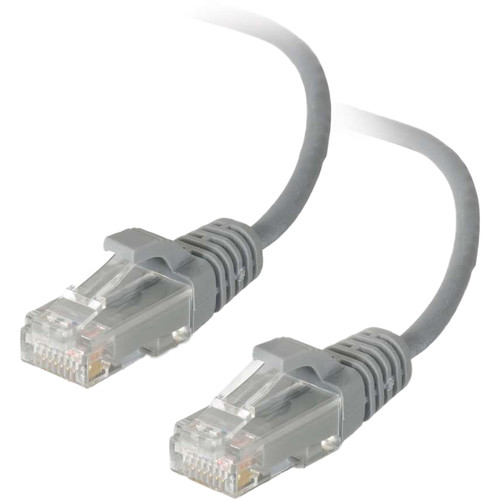 C2G RJ45 Male to RJ45 Male Cat 5e Slim Patch Cable (4' Gray)