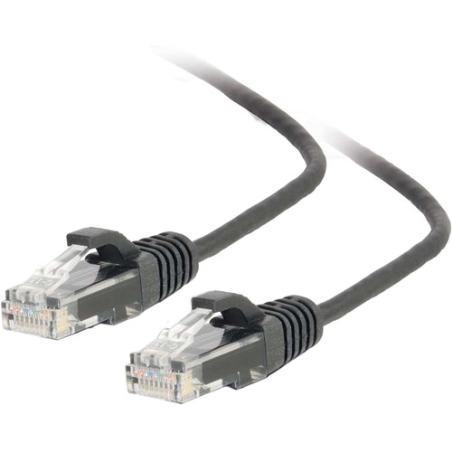 C2G RJ45 Male to RJ45 Male Cat 5e Slim Patch Cable (4' Black)