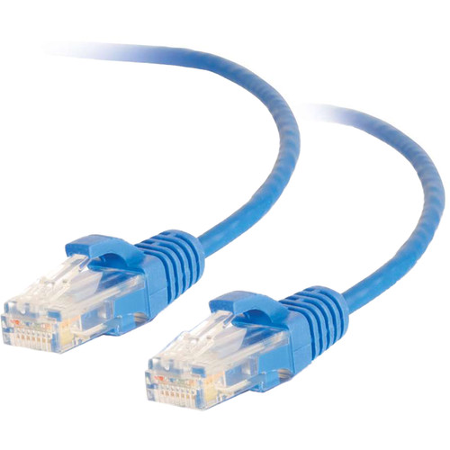 C2G RJ45 Male to RJ45 Male Slim Cat 6 Patch Cable (4' Blue)