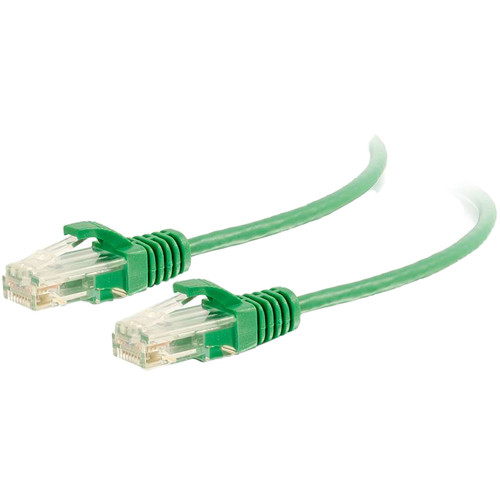 C2G RJ45 Male to RJ45 Male Slim Cat 6 Patch Cable (3' Green)