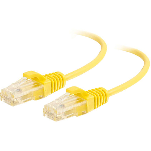 C2G RJ45 Male to RJ45 Male Slim Cat 6 Patch Cable (10' Yellow)