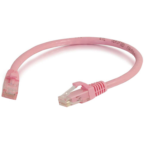 C2G Cat 6 Snagless Unshielded Patch Cable (2' Pink)