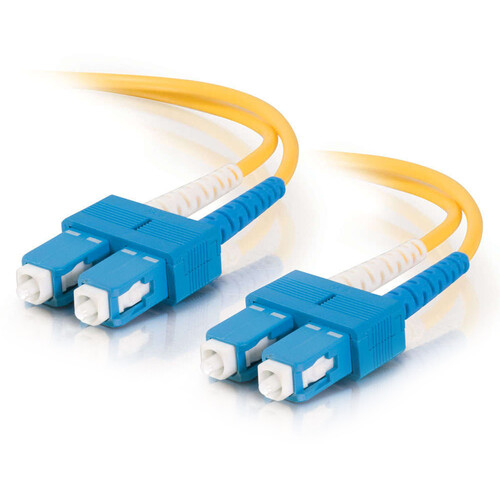 C2G SC to SC Duplex 9/125 Single Mode Fiber Patch Cable (16.4' Yellow)
