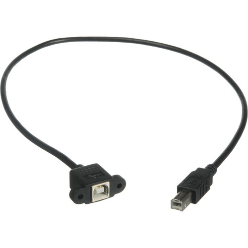 C2G Panel-Mount USB 2.0 Type-B Female to USB 2.0 Type B 28073