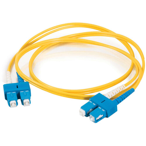 C2G SC to SC Duplex 9/125 Single Mode Fiber Patch Cable (13.1' Riser)