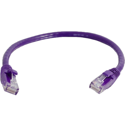 C2G Cat 6a Snagless Unshielded Ethernet Patch Cable (4' Purple)