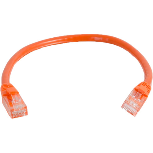 C2G Cat 6a Snagless Unshielded Ethernet Patch Cable (1' Orange)
