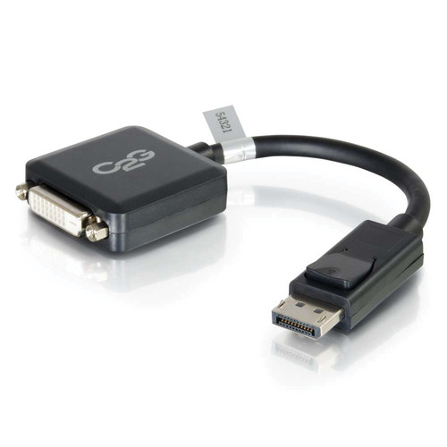 C2G DisplayPort Male to DVI-D Female Adapter Converter (Black 8