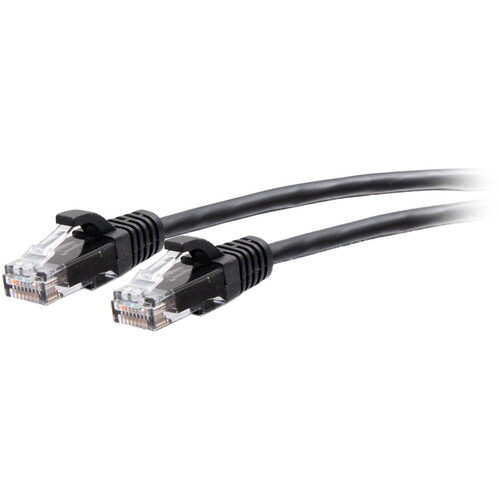 C2G Cat6a Snagless Unshielded (UTP) Slim Ethernet Network Patch Cable (9' Black)