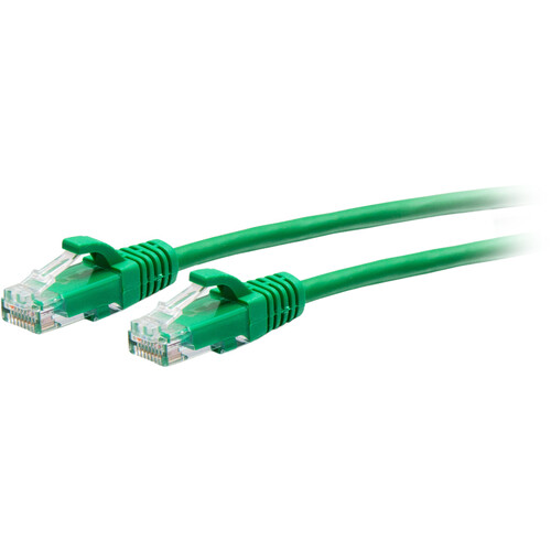 C2G Cat6a Snagless Unshielded (UTP) Slim Ethernet Network Patch Cable (25' Green)