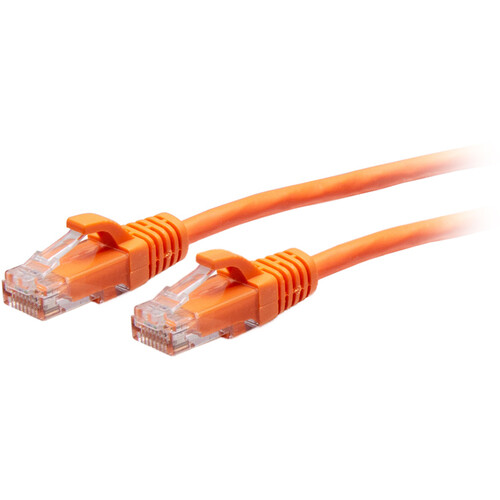 C2G Cat6a Snagless Unshielded (UTP) Slim Ethernet Network Patch Cable (5' Orange)