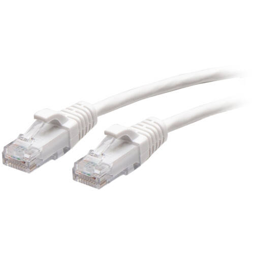C2G Cat6a Snagless Unshielded (UTP) Slim Ethernet Network Patch Cable (10' White)