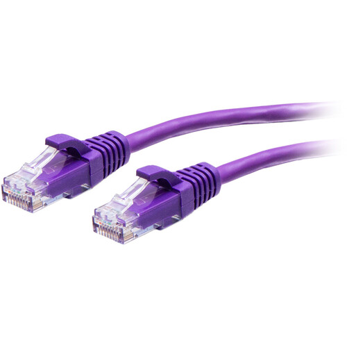 C2G Cat6a Snagless Unshielded (UTP) Slim Ethernet Network Patch Cable (3' Purple)