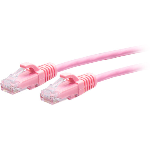 C2G Cat6a Snagless Unshielded (UTP) Slim Ethernet Network Patch Cable (5' Pink)