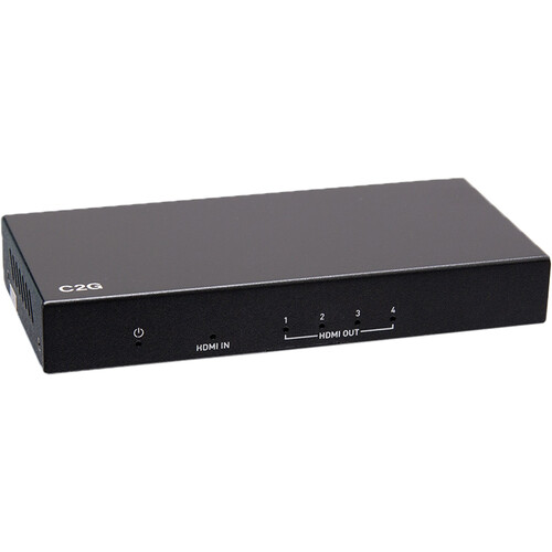 C2G 4-Port 4K HDMI Distribution Amplifier Splitter