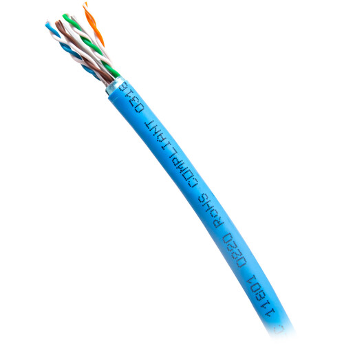 C2G Cat 6a Shielded Ethernet Bulk Cable (Blue 1000')