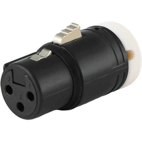Cable Techniques Low-Profile Right-Angle XLR 3-Pin Female Connector (Standard Outlet A-Shell White Cap)