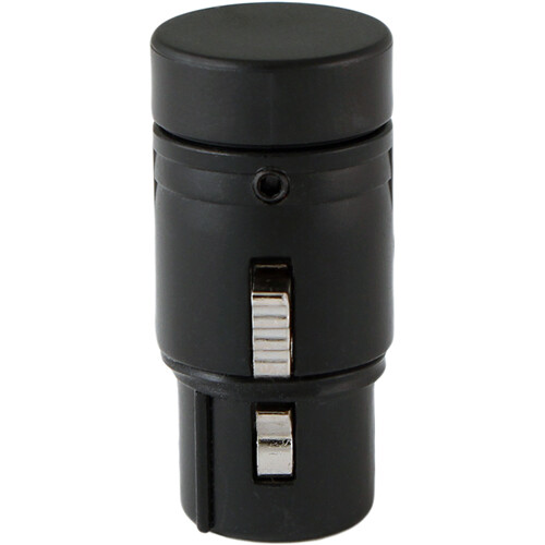 Cable Techniques Low-Profile Right-Angle XLR 3-Pin Female Connector (Large Outlet A-Shell Black Cap)