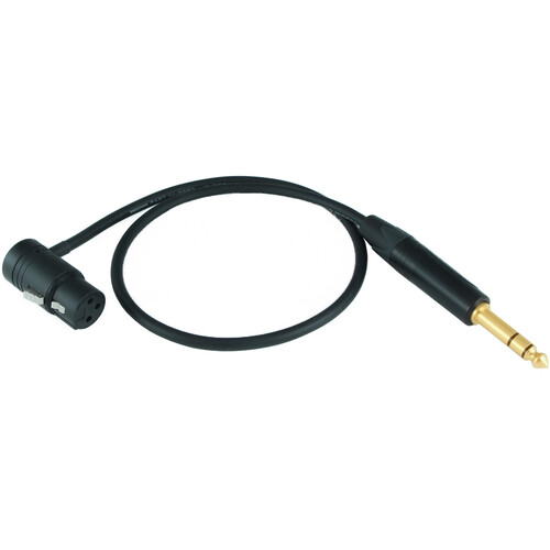 Cable Techniques Low-Profile Right Angle XLR-3F to Straight 1/4